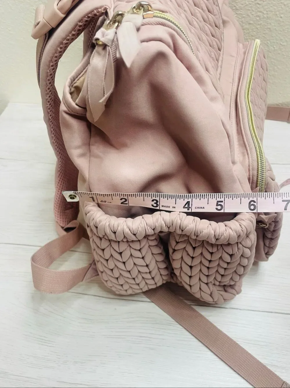 mommore Diaper Bag Small Diaper Backpack Pink